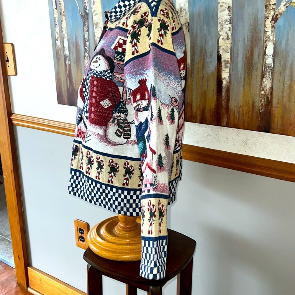 Willow Ridge Snowman Tapestry Jacket - Picture 3 of 9